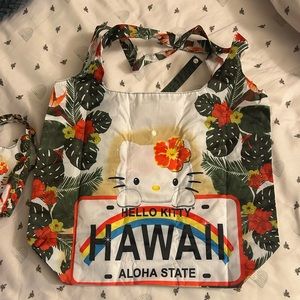 Reusable Hello Kitty Hawaii Packable Tote Bag ABC Store